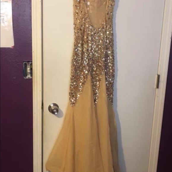 Rose Gold Prom Dress - Picture 3 of 8